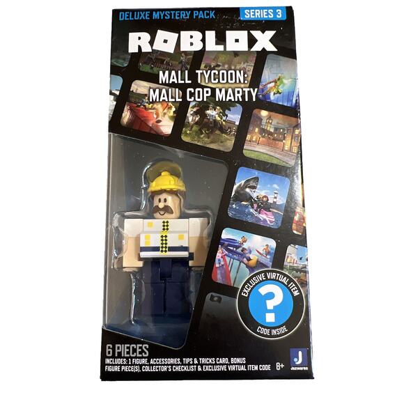 Roblox Deluxe Mystery Pack Series 3 Mall Tycoon Mall Cop Marty NEW - Picture 1 of 7
